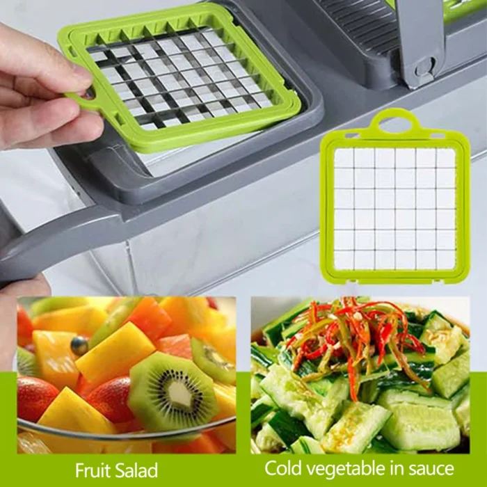 14/16 in 1 Multifunctional Vegetable Chopper Onion Chopper Handle Food Grate Food Chopper Kitchen Vegetable Slicer Dicer Cut - Image 4