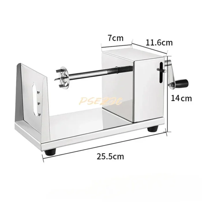 Commercial Stainless Steel Potato Tower Machine Manual Whirlwind Potato Slicer French Fry Tool - Image 4