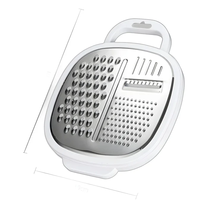 Multifunctional Vegetable Slicer with Container and Lid, Vegetable Cutter, Cheese Slicer, Kitchen Grater, Stainless Steel - Image 5