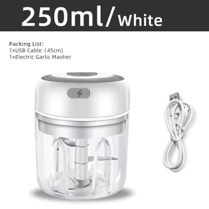 Electric Kitchen Food Chopper Mini Garlic Masher crusher USB Portable Meat Grinder Vegetable Chopper for Kitchen Gadgets - Image 4