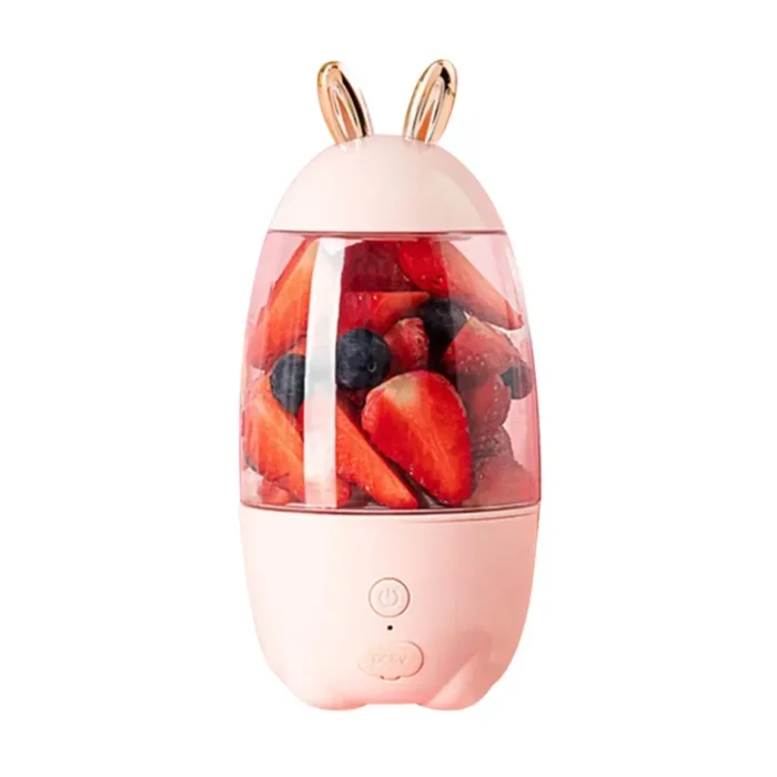 Dropshipping Lovely Rabbit Household Portable USB Rechargeable Juicer Cup Fruit Blender Mixer Portable Mini Size Fruit Juicer - Image 6