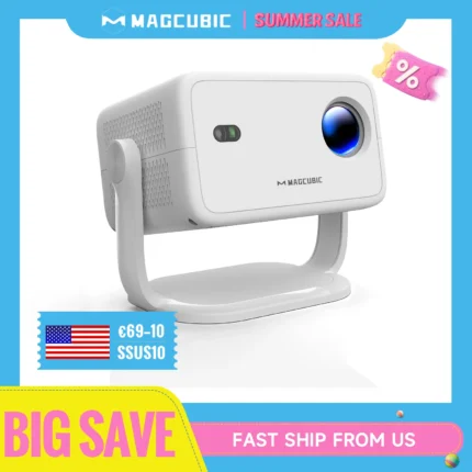 Magcubic 650ANSI L018 Projector 4K Native 1080P Auto Focus & Keystone Correction Android11 BT5.2 WIFI6 360° Portable Home Cinema