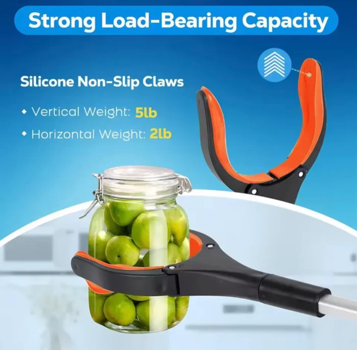 Foldable Grabber Picking Tool, Collapsible Garbage Grabber, Lightweight Heavy Duty Elderly Gripper, Aluminum Alloy Folding Type Garbage Clip - Image 2